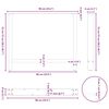 vidaXL Valgomojo stalo kojos, juodos, 2 vnt., 90x(72-73) cm, plienas