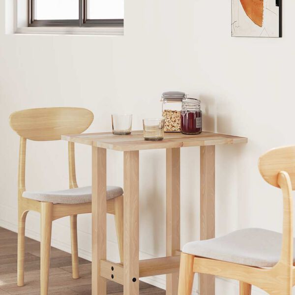 vidaXL Stalvir&scaron;is, 60x50x2cm, akacijos masyvas, stačiakampis