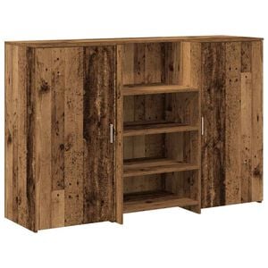 vidaXL Registratūra, medienos, 155x50x103,5 cm, apdirbta mediena