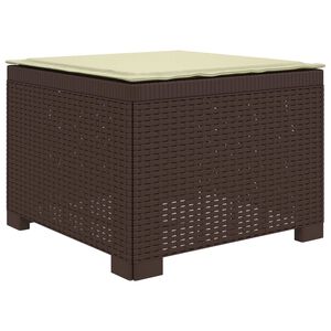 vidaXL 1-Vietis Sodo Sofas su Pagalvėle, Atrodo kaip Ratano PP Ruda