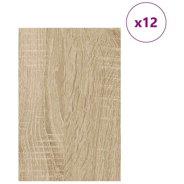 vidaXL Dekoratyvinės Panelės 12 pcs Sonoma ąžuolas 40 x 60 x 0.27 cm