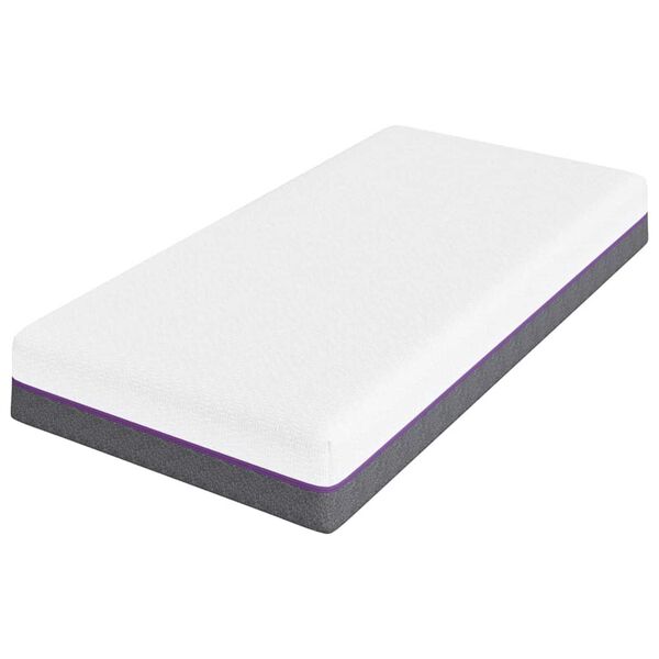 vidaXL Čiužinys Balta ir pilka 80 x 160 cm Atminties putos