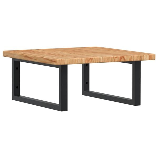 vidaXL Lentyna praustuvui, plienas ir ąžuolo medienos masyvas