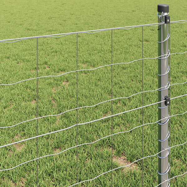 vidaXL Euro tvora Sidabro 1.4 x 10 m Karštai cinkuotas geležis