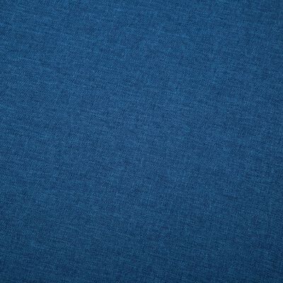 vidaXL L-formos sofa, mėlyna, 186x136x79 cm, audinio apmušalas