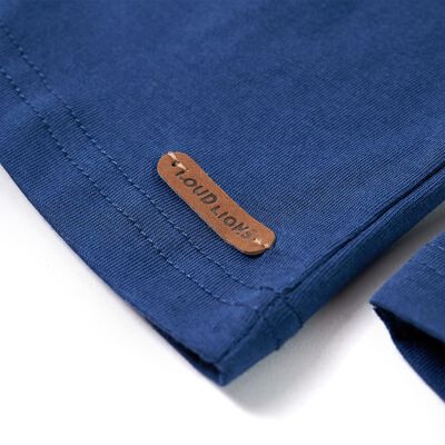 Vaikiški marškinėliai ilgomis rankovėmis, džinso mėlyni, 92 dydžio