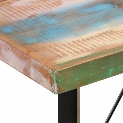 vidaXL Baro stalas, 150x70x107cm, perdirbtos medienos masyvas/geležis