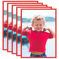 vidaXL Nuotraukų rėmeliai-koliažai, 5vnt., raudoni, 42x59,4cm, MDF
