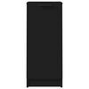 vidaXL &Scaron;oninė spintelė, juodos spalvos, 30x30x70cm, apdirbta mediena