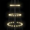 vidaXL LED Kalėdų medis su 230 LED &Scaron;ilta balta 184.5 cm metalas