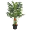 vidaXL Dirbtinė palmė su trimis kamienais, žalios spalvos, 85cm, PP