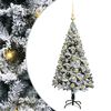 vidaXL Dirbtinė Kalėdų eglutė Balta 120 cm PVC ir Plienas ir Plastikas