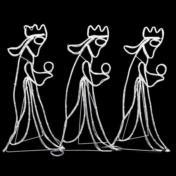 vidaXL Kalėdinė dekoracija Trys Karaliai su 504 LED, 99,5x45,5cm