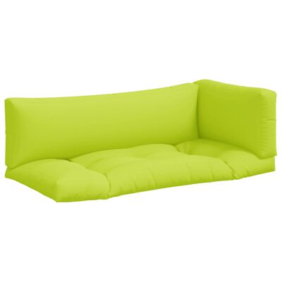 vidaXL Palečių pagalvėlės, 3vnt., ryškiai žalios spalvos, audinys