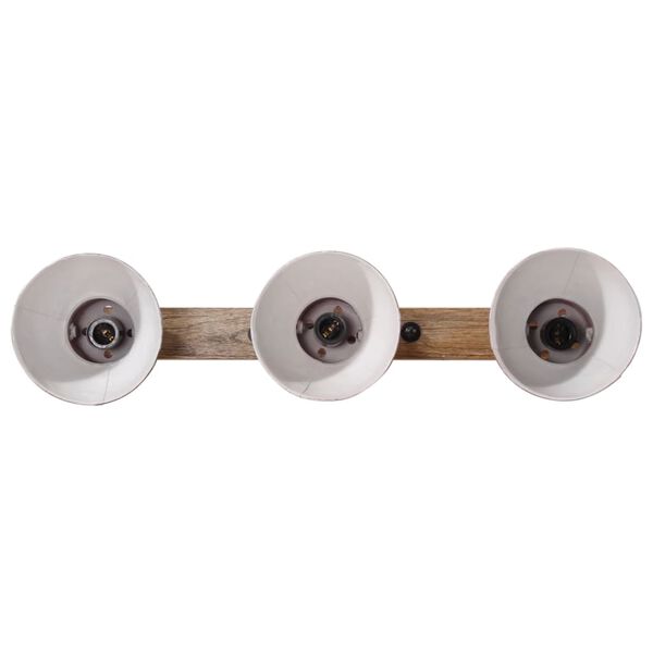 vidaXL Sieninis &scaron;viestuvas, baltintas raudonas, 65x25cm, 25W, E27