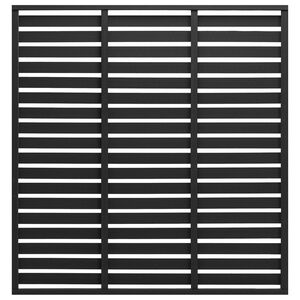 vidaXL Tvoros segmentas, juodos spalvos, 180x180cm, WPC