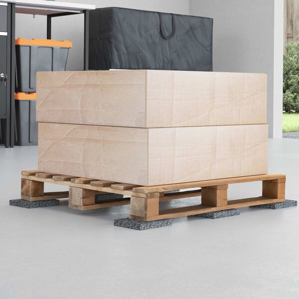 vidaXL Gumos volas Juoda Guma