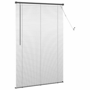 vidaXL Venecijos žaliuzės Reguliuojamas Juoda 150 x 90 cm PVC