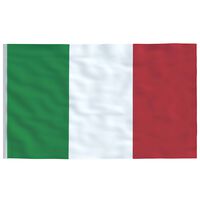 vidaXL Italijos vėliava, 90x150cm