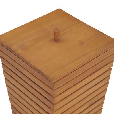 vidaXL Skalbinių krepšys, 30x30x45cm, tikmedžio medienos masyvas