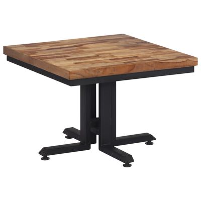 vidaXL Kavos staliukas, 55x55x40cm, perdirbta tikmedžio mediena