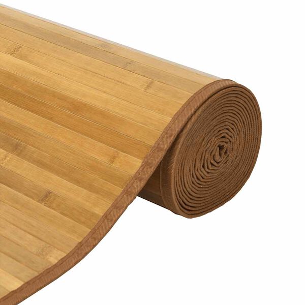 vidaXL Kilimas, natūralios spalvos, 80x200cm, bambukas, stačiakampis