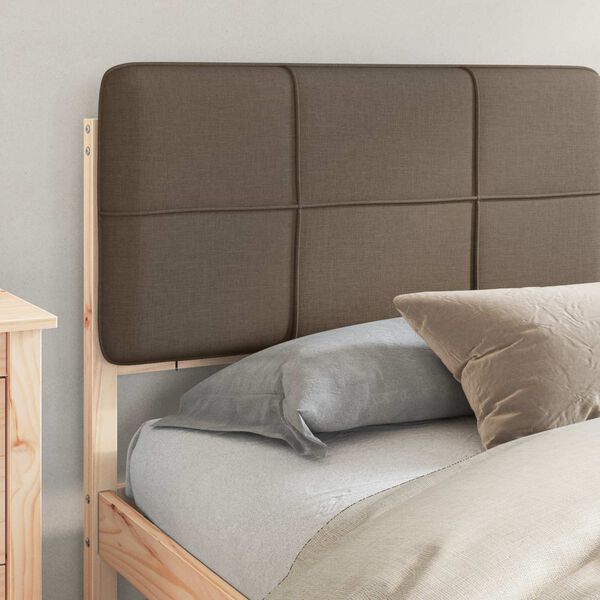 vidaXL Lovo rėmas su apmuštu galvūgaliu Taupe 180 x 200 cm