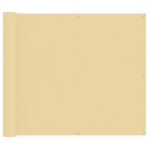 vidaXL Balkono Ekranas Smėlio 100 x 200 cm Oksfordo audinys