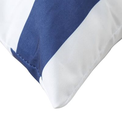 vidaXL Palečių pagalvėlės, 3vnt., mėlynos ir baltos, oksfordo audinys