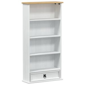 vidaXL CD spintelė Balta 52 x 17.5 x 103 cm Kietos pu&scaron;ies mediena