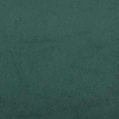 vidaXL Lovos rėmas su galvūgaliu, tamsiai žalias, 120x200cm, aksomas