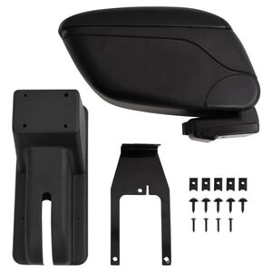 vidaXL Automobilio, juodas, 12x29x(32-46) cm, ABS