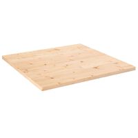 vidaXL Stalviršis, 70x70x2,5cm, pušies medienos masyvas, kvadratinis