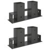 vidaXL Malkų stelažo pagalbininkas 2 vnt. Antracito 34 x 10 x 15 cm
