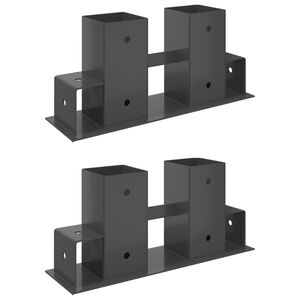 vidaXL Malkų stelažo pagalbininkas 2 vnt. Antracito 34 x 10 x 15 cm