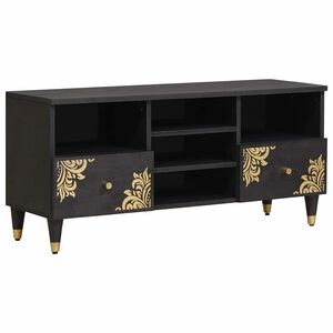 vidaXL Televizoriaus spintelė su stalčių Juoda 100 x 33 x 46 cm