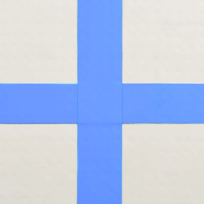 vidaXL Pripučiamas gimnastikos kilimėlis, mėlynas, 700x100x15cm, PVC