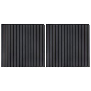 vidaXL Sienų plok&scaron;tės 2 pcs Antracito 60,5 x 60 cm