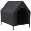 vidaXL Augintinių namas Juoda 110 x 75 x 90 cm Plienas