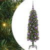 vidaXL Dirbtinė Kalėdų eglutė Žalia 120 cm PVC, plienas ir plastikas