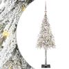 vidaXL Kalėdų eglutė su 150 LED s stovu Balta 120 cm PE ir Plienas