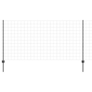 vidaXL Euro tvoros su stulpu 10 x 1,2 m PVC dengtas plienas Pilka