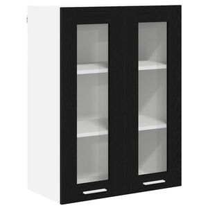 vidaXL Pakabinama spintelė su saugykla Juodas ąžuolas 60 x 31 x 80 cm