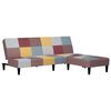 vidaXL Dvivietė sofa-lova su pakoja, įvairių spalvų, audinys