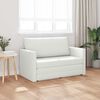 vidaXL Sofa lova 110cm Balta Dirbtinė Oda