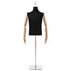 vidaXL Reguliuojamas manekenas 170-218 cm su baze Vyras PP Juoda