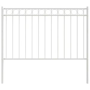 vidaXL Tvorelių elementas ASSEN Balta 170 x 130 cm Plienas