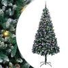 vidaXL Dirbtinė Kalėdų eglutė Žalia 240 cm PVC ir Plienas ir Plastikas