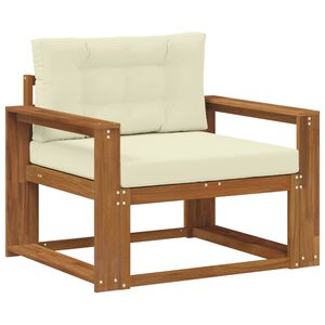 vidaXL Lauko Vidurinis Sofa Kietos akacijos mediena Natūrali