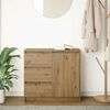 vidaXL &Scaron;oninė spintelė su stalčiumi, 71x35x65 cm, mediena